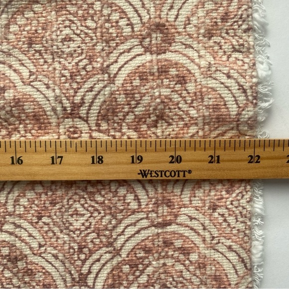 POTTERY BARN Marline Pillow Cover Orange Clay Cotton Linen 22” Fringe - Picture 6 of 6